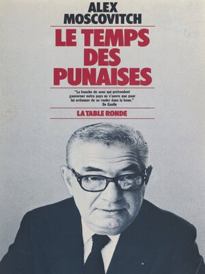 cover image of Le temps des punaises